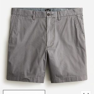 J.Crew Spokane Grey 7" stretch chino short